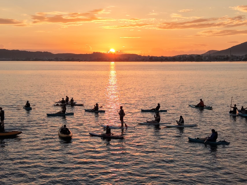 Koru Va'a - Canoa Havaiana / Praia da Daniela em Florianópolis — foto 3