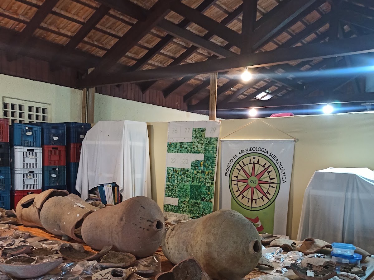 Foto da Museu do Naufrágio. ONG PAS. Projeto de arqueologia subaquática