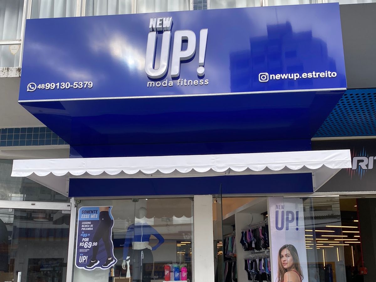 Logo New UP! Moda Fitness - Estreito