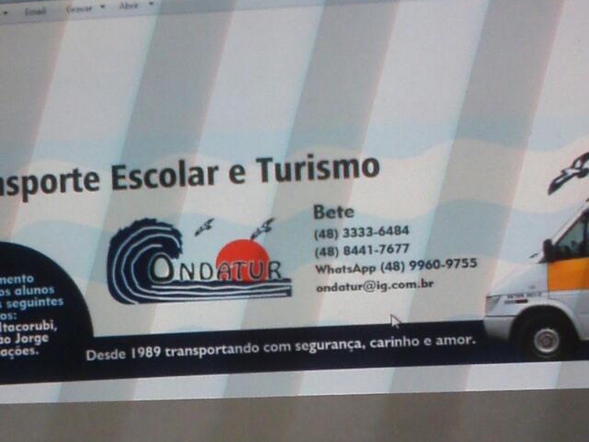 Logo Ondatur Transporte Escolar e Turismo