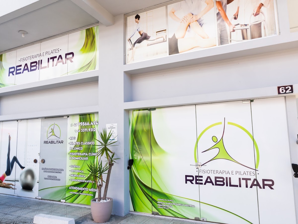 Logo Reabilitar Fisioterapia, Pilates e Saúde